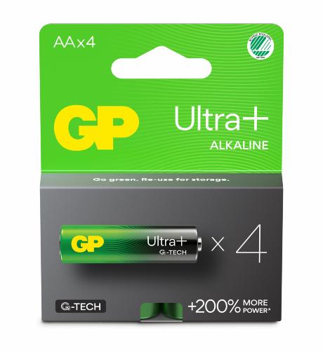 GN GP Ultra Plus Alkaline AA/LR06 batteri 4-pak