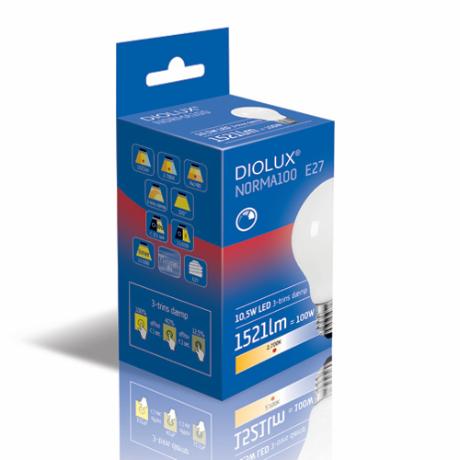 GN DIOLUX NORMA100 10,5W 827 E27 1521lm 3-DIM