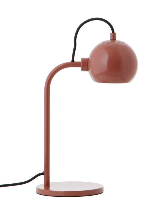 FRANDSEN - BALL SINGLE TABLE LAMP METAL RED GLOSSY fra Lampeexperten