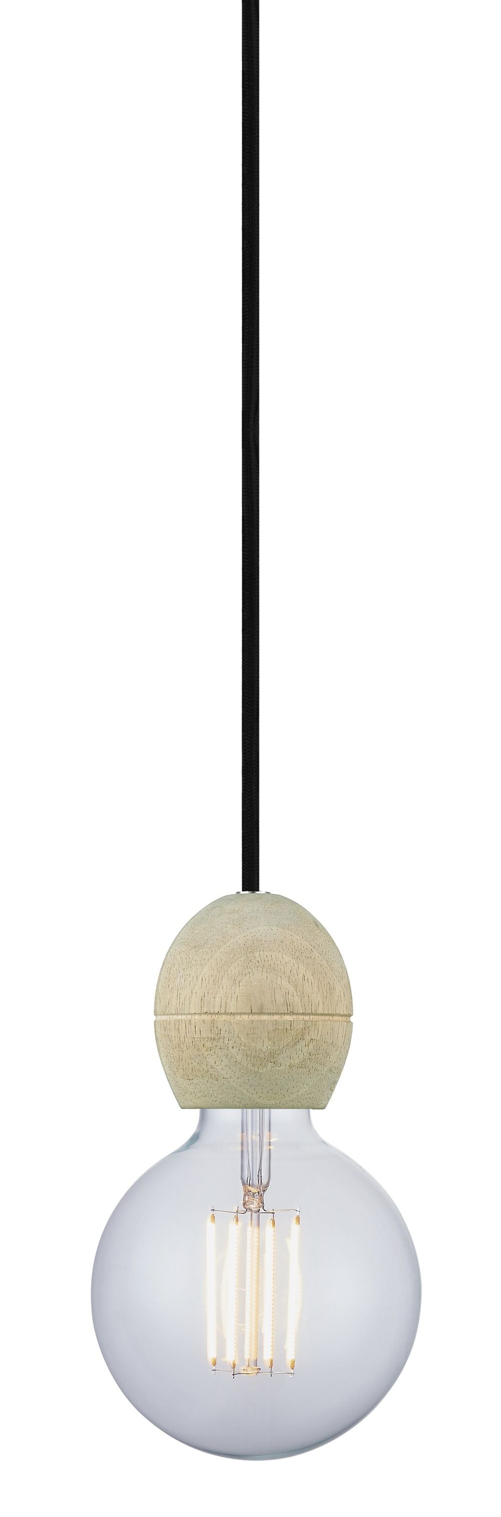 Halo Design - Light Fatningssæt Pendel Light Wood fra Lampeexperten