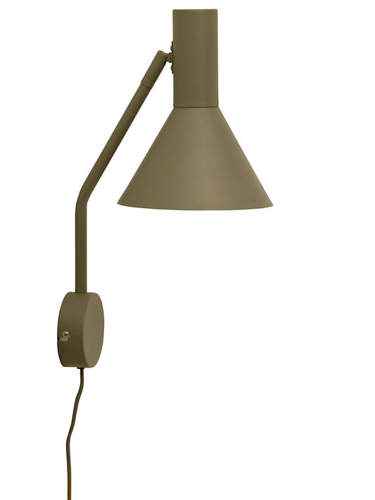 FRANDSEN - Lyss væglampe Olivengrøn fra Lampeexperten