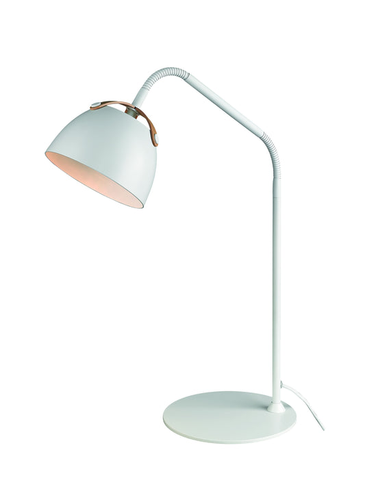 Halo Design - Oslo Bordlampe Hvid/Eg fra Lampeexperten