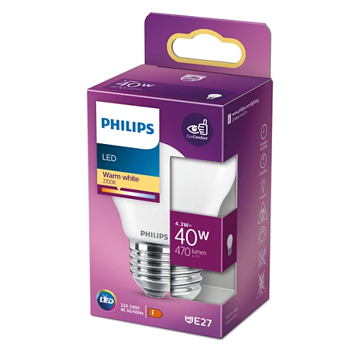 LED classic 40W P45 E27 WW FR