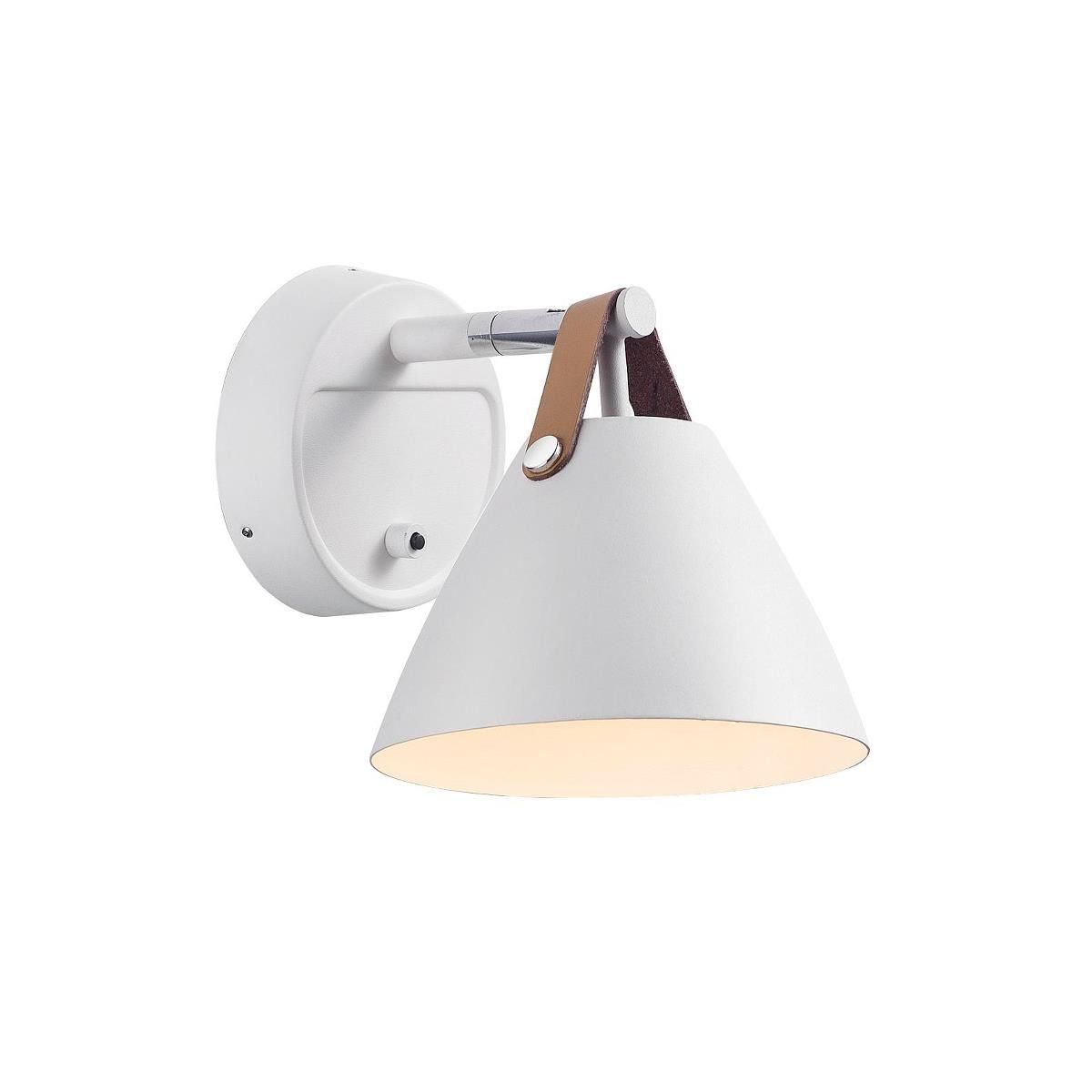 Nordlux - Strap Væglampe Hvid - Design For The People fra Lampeexperten