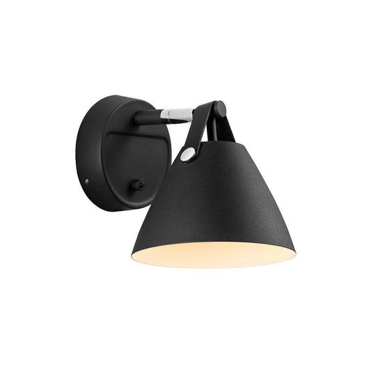 Nordlux - Strap Væglampe Sort - Design For The People fra Lampeexperten