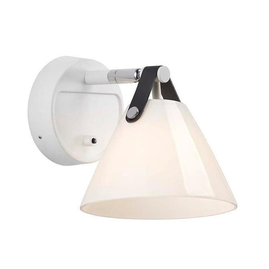 Nordlux - Strap Væglampe Hvid/Opal - Design For The People -  fra Lampeexperten