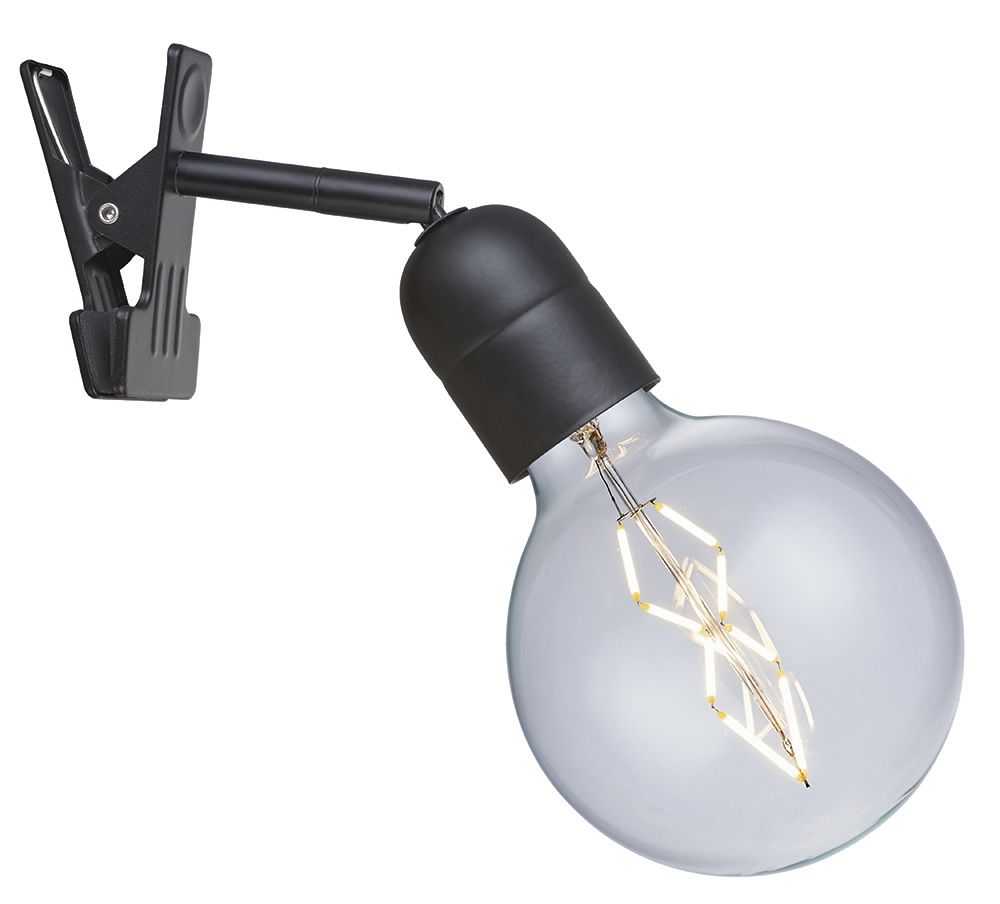Halo Design - Elegance Clip-On Lampe Sort fra Lampeexperten
