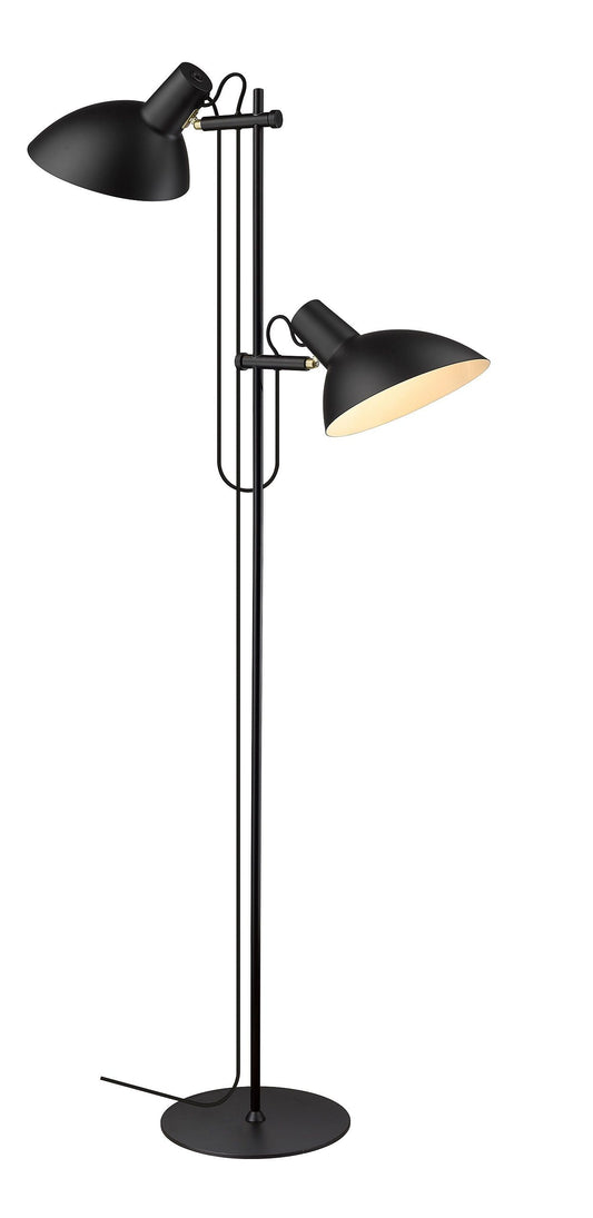 Halo Design - Metropole Gulvlampe 2 Lampehoveder Sort fra Lampeexperten